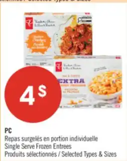 Pharmaprix PC Single Serve Frozen Entrees offer