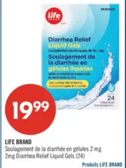 Pharmaprix LIFE BRAND 2mg Diarrhea Relief Liquid Gels offer