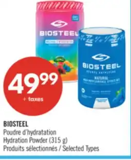 Pharmaprix BIOSTEEL Hydration Powder offer