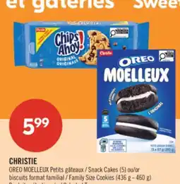 Pharmaprix CHRISTIE OREO MOELLEUX Snack Cakes (5) or Family Size Cookies (436 g - 460 g) offer