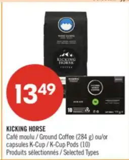 Pharmaprix KICKING HORSE Ground Coffee (284 g) or K-Cup Pods (10) offer
