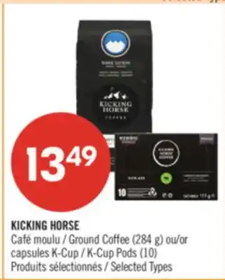 Pharmaprix KICKING HORSE Ground Coffee (284 g) or K-Cup Pods (10) offer