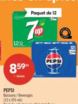 Pharmaprix PEPSI Beverages offer