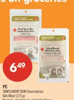 Pharmaprix PC SIMPLEMENT BON Deli Meat offer