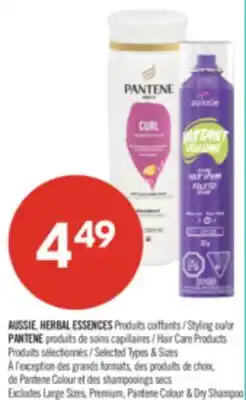 Pharmaprix AUSSIE, HERBAL ESSENCES Styling or PANTENE Hair Care Products offer