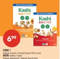Pharmaprix FIBRE 1 Crunchy Original (587 g) or KASHI Cereal offer