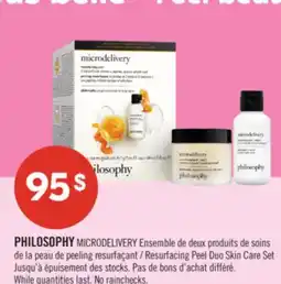 Pharmaprix PHILOSOPHY MICRODELIVERY Resurfacing Peel Duo Skin Care Set offer
