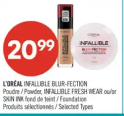 Pharmaprix L'ORÉAL INFALLIBLE BLUR-FECTION Powder, INFALLIBLE FRESH WEAR or SKIN INK Foundation offer