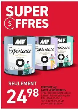 Matério PEINTURE AU LATEX EXPÉRIENCE MF offer
