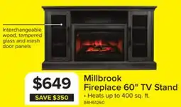 Leon's Millbrook Fireplace 60 TV Stand offer