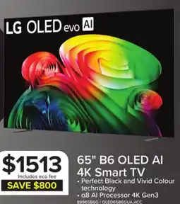 Leon's LG 65 4K Smart OLED AI B6 webOS TV - OLED65B6GUA.ACC offer