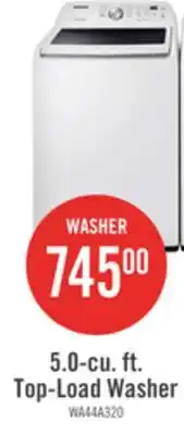 The Brick Samsung 5.1 Cu. Ft. Top-Load Washer - White - WA44A3205AW/A4 offer