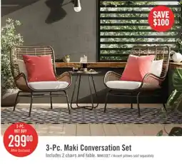 The Brick 3-Pc. Maki Conversation Set offer