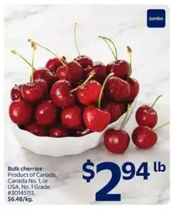 Walmart Bulk Cherries offer