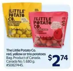 Walmart The Little Potato Co. red, yellow or trio potatoes offer