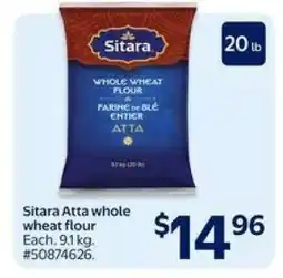 Walmart Sitara Atta whole wheat flour offer