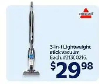 Walmart 3-in-1 Lightweight Stick Vacuum offer