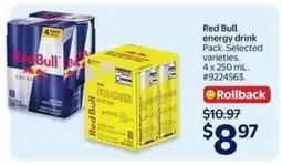 Walmart Red Bull Energy Drink offer