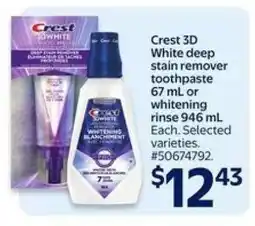 Walmart CREST 3D White offer