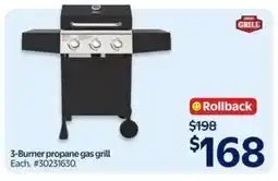 Walmart 3-Burner Propane Gas Grill offer