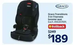 Walmart Graco Tranzitions 3-in-1 harness booster seat offer