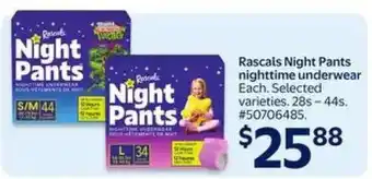 Walmart Rascals Night Pants offer