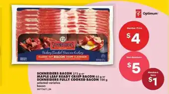 No Frills SCHNEIDERS BACON offer