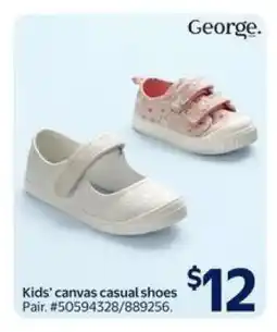 Walmart Kids' canvas casual shoes offer