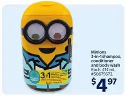 Walmart Minions 3-in-1 shampoo, conditioner and body wash offer