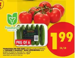No Frills FARMER'S MARKET MINI CUCUMBERS offer