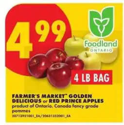 No Frills Farmer's Market Golden Delicious or Red Prince Apples offer