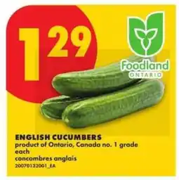 No Frills ENGLISH CUCUMBERS offer
