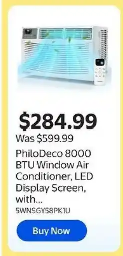 Walmart PhiloDeco 8000 BTU Window Air Conditioner offer