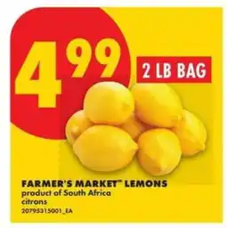No Frills FARMER'S MARKET LEMONS offer