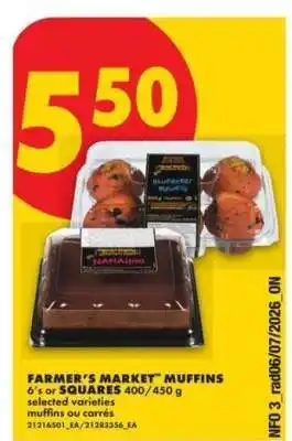 No Frills FARMER'S MARKET MUFFINS offer