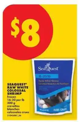 No Frills SEAQUEST RAW WHITE COLOSSAL SHRIMP offer