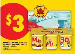No Frills YOPLAIT TUBES OR MINIGO YOGURT offer