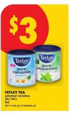 No Frills TETLEY TEA offer