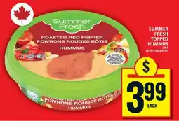 Food Basics SUMMER FRESH TOPPED HUMMUS offer