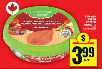 Food Basics SUMMER FRESH TOPPED HUMMUS offer