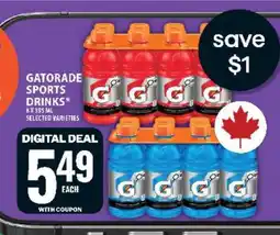 Food Basics GATORADE SPORTS DRINKS offer