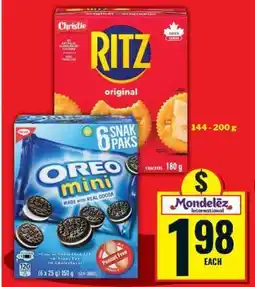 Food Basics Ritz Original Crackers / Oreo Mini offer