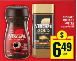 Food Basics NESCAFÉ INSTANT COFFEE offer