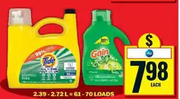 Food Basics Tide & Gain Detergent offer