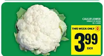 Food Basics CAULIFLOWER offer