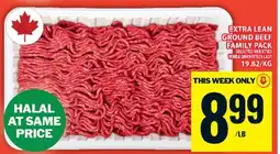 Food Basics EXTRA LEAN GROUND BEEF FAMILY PACK offer