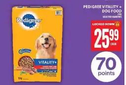 Food Basics Pedigree Vitality+ Dog Food offer