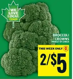Food Basics BROCCOLI CROWNS offer