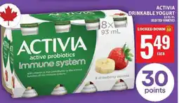 Food Basics ACTIVIA DRINKABLE YOGURT offer
