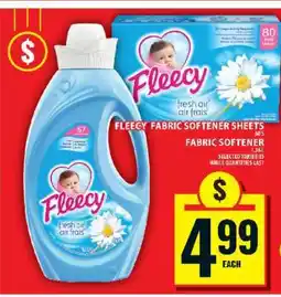 Food Basics FLEECY FABRIC SOFTENER offer